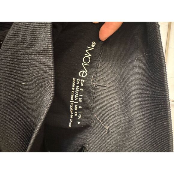 H&M Move Black Ribbed High Waist Leggings Size Small - Picture 11 of 12